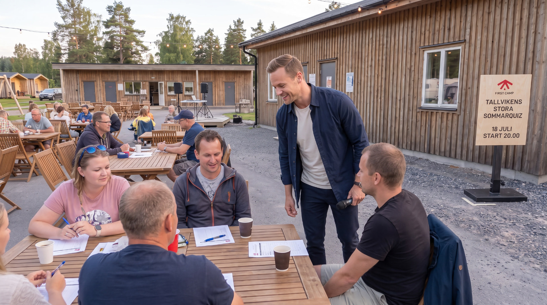 Sommarquiz vid aktivitetsområdet
