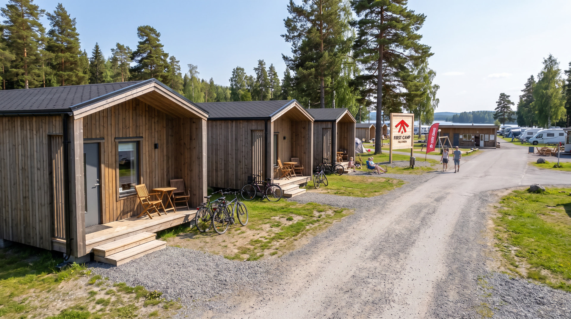 Trästugor på Tallviken