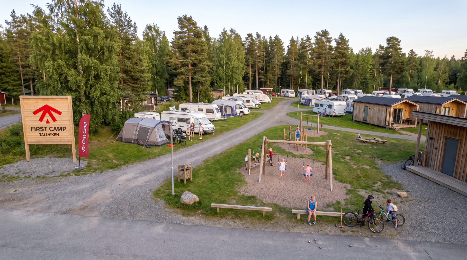 Aktivitetsområde med lekplats