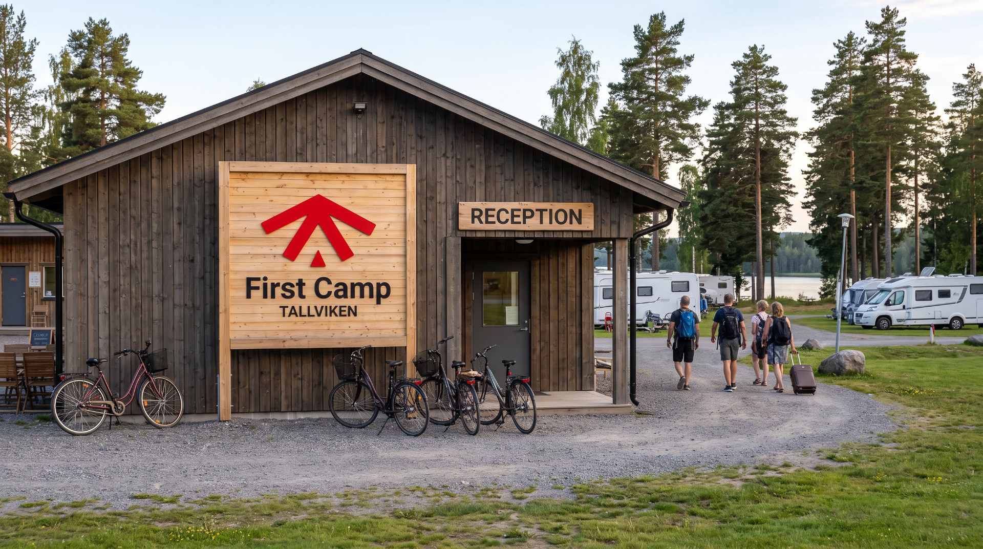 Receptionen på First Camp Tallviken